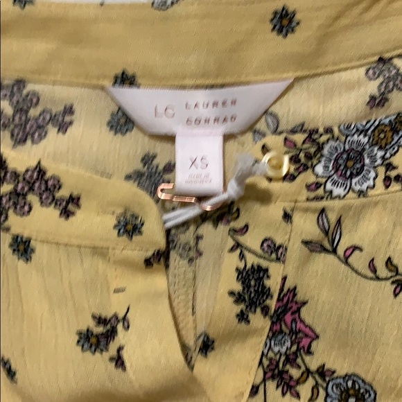 ❗️Last Call❗️NWT Yellow KC Lauren Conrad Blouse - Picture 4 of 6